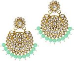 Aheli Indian Wedding Kundan Beaded Bridal Long Choker Necklace Earrings with Maang Tikka Traditional Jewellery Set for Women - Image 7